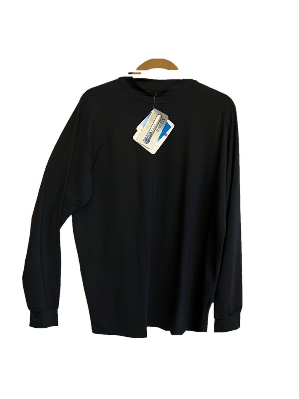 Black Long Sleeve Crew Neck Tee